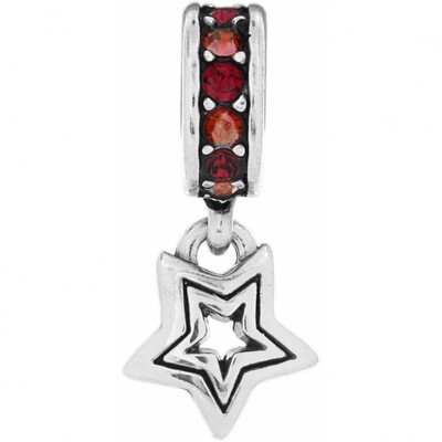 New Brighton SHOOTING STAR Red Spacer Charm Bead  Rare  RETIRED