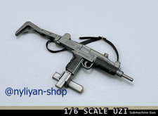 Modellino arma fucile UZI 1/6 SECONDA GUERRA MONDIALE adatto 12'' action figure corpo soldato giocattolo