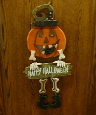 Transpac #J8686A SPOOKY GREETING, HAPPY HALLOWEEN, 24" wood, From Retail Store