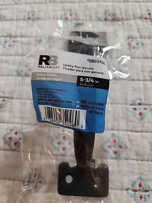  Reliabilt Black Screen/Storm Door Replacement Pull Handles 5-3/4'' L