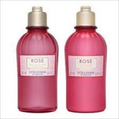 L'Occitane en Provence Rose  Body Lotion & Shower Gel Duo Set 250ml, 8.5 oz each