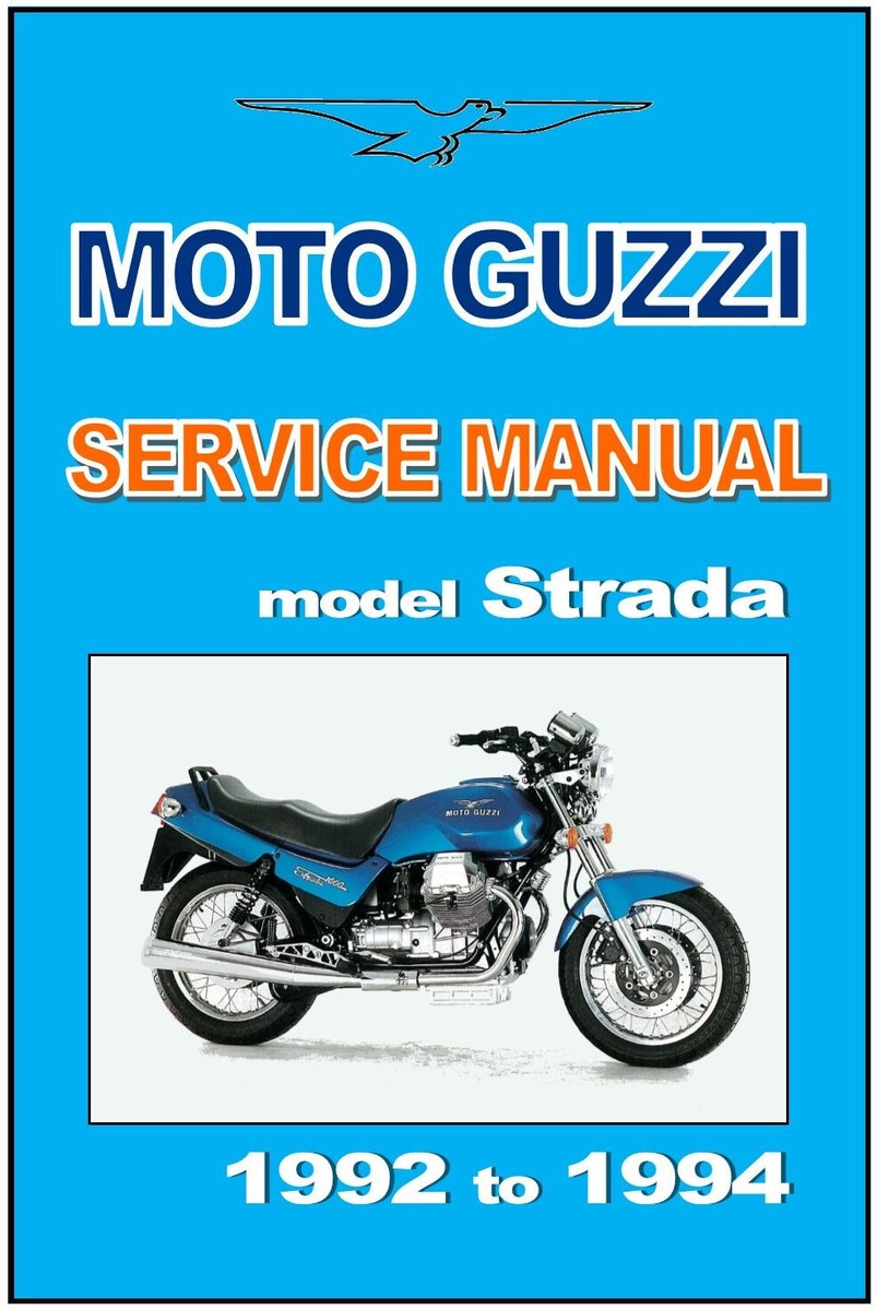 MOTO GUZZI Workshop Manual 1000 Strada 1992 1993 1994 FACTORY
