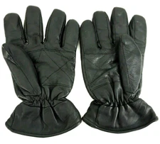 Dolgen Corp Mens Genuine Leather Gloves One Size Fits Most Lined Faux Fur