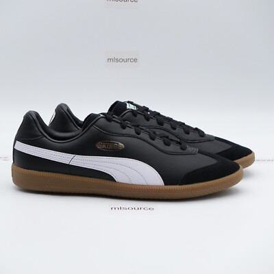 Size 11 Men's PUMA King 21 IT Indoor Soccer Shoes 106696-01 Black
