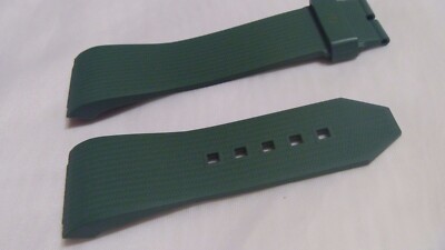 New Wyler Genève code R chronograph Green rubber strap bracelet