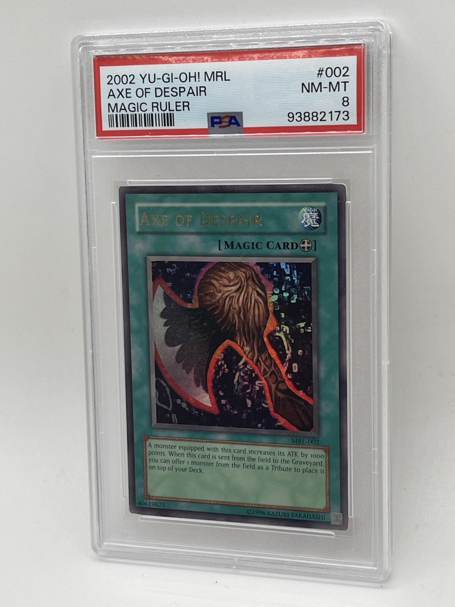 Axe Of Despair PSA 8 NM-MINT 2002 Magic Ruler Ultra Rare MRL-002