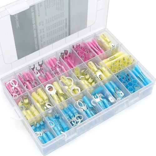 270pc Waterproof Heat Shrink Wire Connectors Crimp Electrical Butt Terminals kit - Picture 11 of 11
