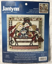 Snowmen Counted Cross Stitch Kit Janlynn Families Are Forever Winter Personalize