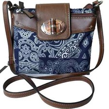 Chaps Ralph Lauren Shoulder Bag Navy Bandana ...