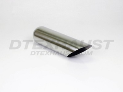 DT-254012AC EXHAUST STAINLESS ANGLE TEXAS TIP 2.5'' INLET 4'' OUTLET 12'' LONG 