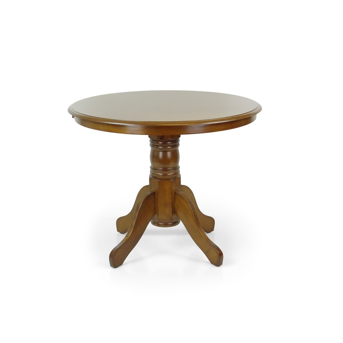 Round Solid Wood Dining Table 38.5'' D with Pedestal Base | eBay