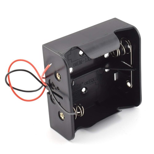 2 Slot D Cell Battery Holder 3V D Size Battery Case Box with Wire Leads - Picture 3 of 4