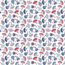 Michael Miller Fabrics~Doll Festival~Hand Fans~CX10883 BTY Quilters Quality