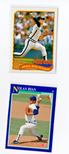 1989 Topps #530 and 1991 Score #4 Nolan Ryan cards