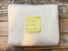 Joann Solid Cream Fleece Fabric Remnant Off White Beige 22 Long, 62 Wide