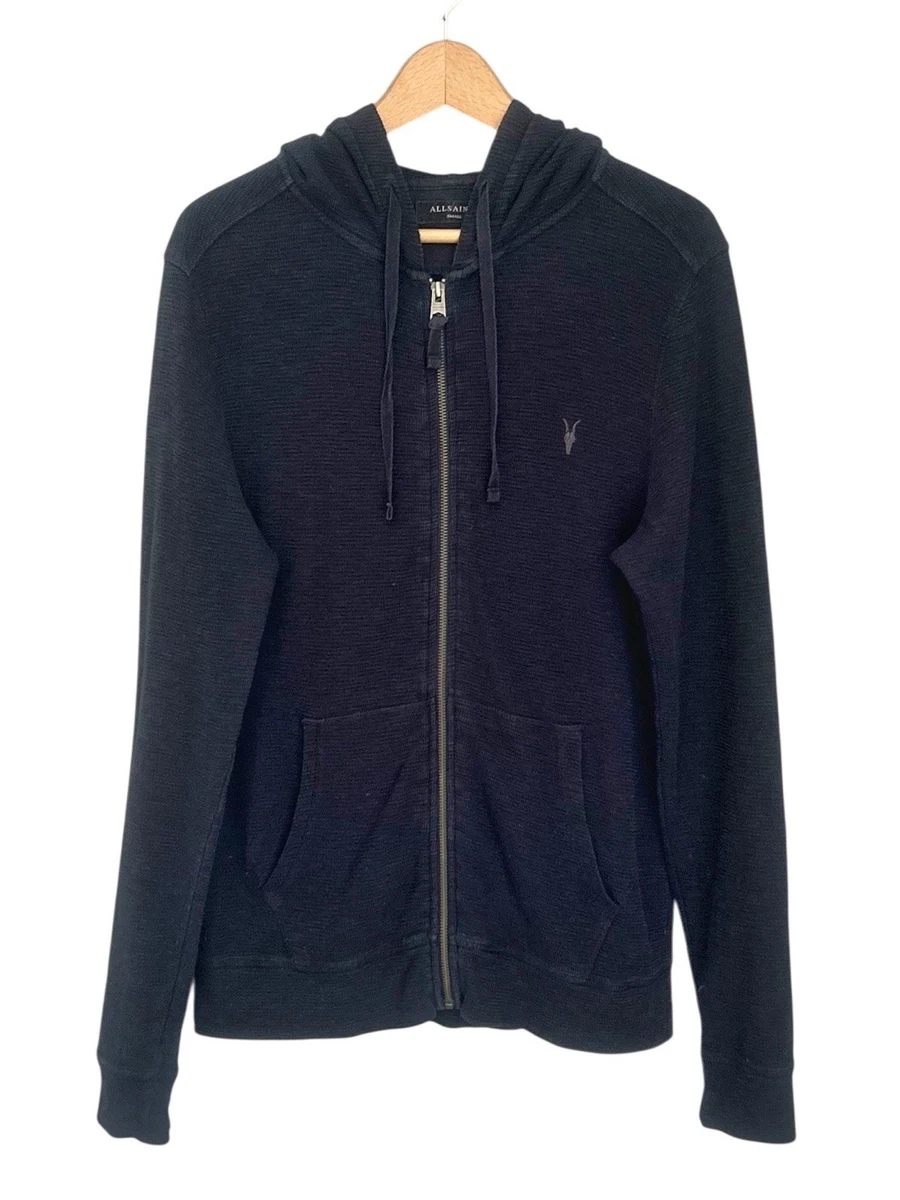 Sweat Zippé AllSaints Noir Homme Taille S - Capuche Intégrale Léger