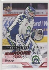 2018-19 Upper Deck CHL Star Rookies Exclusives 49/100 Joel Hofer #353 00b6