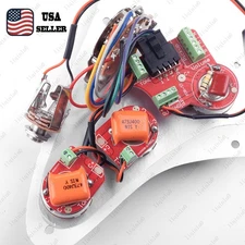 Solderless Brass shaft Pot Custom Dual Tone Wiring Harness for Fender Strat