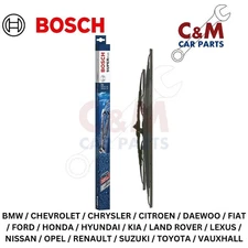 Bosch Superplus Spoiler Front Wiper Blade Set for Vauxhall Vectra - 2000-2009