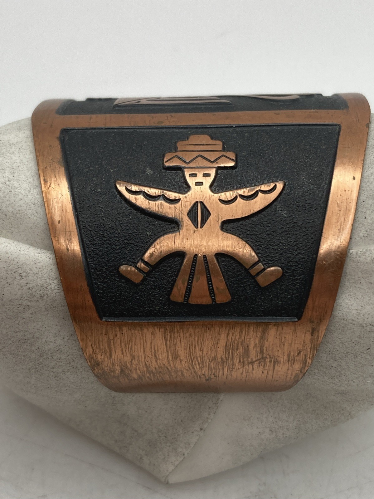 VTG Solid Copper Thunderbird Cuff Bracelet - image 3