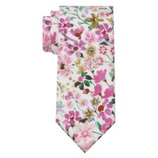 Floral Ties for Men Mens Floral Tie Cotton Neck Tie Skinny Green Pink Flower