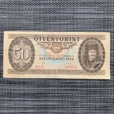 Hungary 50 Forint Banknote 1980 Hungarian Currency Memorabilia Paper Money