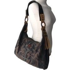 DIESEL Vintage Denim Hobo Shoulder Bag Wester...