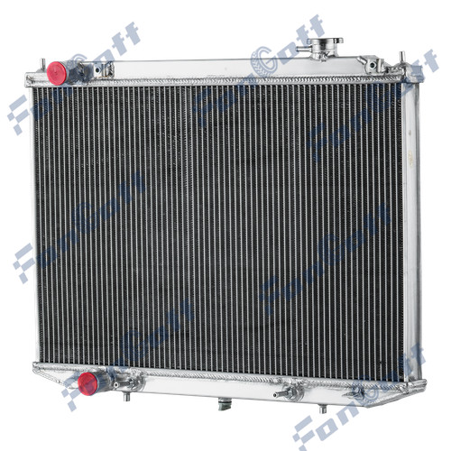 3Row Aluminium Radiator Fit Nissan Navara D22 YD25 AWD Turbo Diesel 2002-19 AT; - Picture 2 of 10