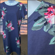 JOULES Riviera Blue Floral Print Jersey Knit ...