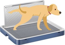 Dog Pee Pad Holder High Wall 25.6"x19.7" Indoor Potty / Tray BLUE