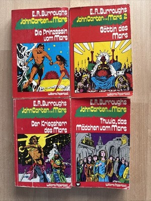 4x Edgar Rice E.R. Burroughs, John Carter Vom Mars, Prinzessin Göttin Kriegsherr