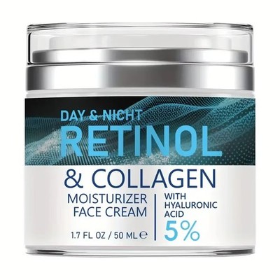 day and night retinol & collagen Moisturizer Face Cream W Hyaluronic Acid 1.7oz