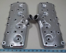 Pair Of Vintage Ford Flathead Flat Head V8 Cylinder Heads Aluminum 52-6050-b Ht