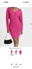 Pink Express Sweater Dress Size Large