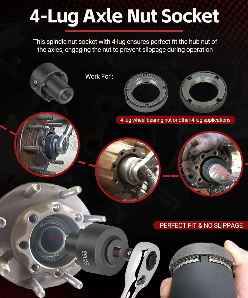 27353 Rear Axle Nut Wrench for Ford F-250, F-350, F-450 Super Duty Truck 2003-up - Image 3 of 4