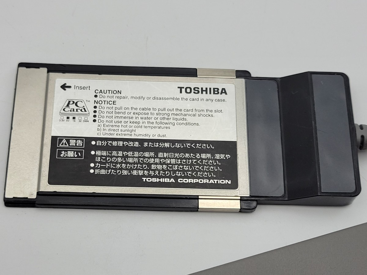 Toshiba PC Card Floppy Disk Drive Kit PA2612U Vintage Laptop