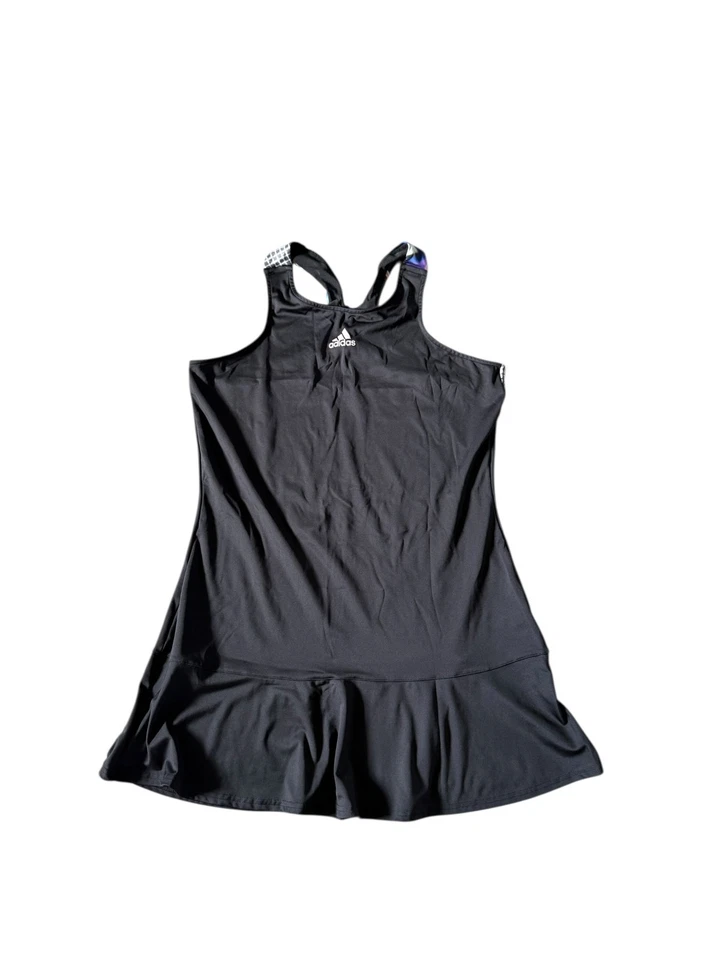 Adidas US Open Series Y-Strap Tennis Dress with Shorts Black XL - Image 2 of 4