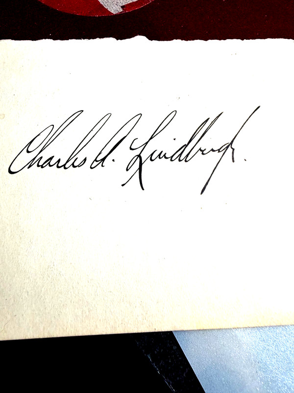 VINTAGE CHARLES A. LINDBURGH  AUTOGRAPH