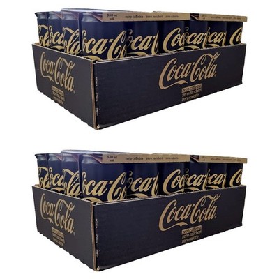 48x COCA-COLA Zero Zuccheri Zero Caffeina null zucker null koffein 330ml