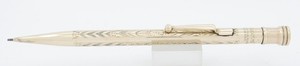 Redipoint Rolled Gold Floral Scroll Pattern 1.1mm Pencil - c. 1922 - Spectacular