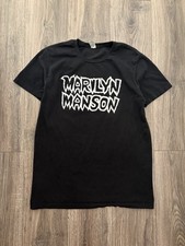 Vintage 2000  s Marilyn Manson Tee Shirt Size Large Black