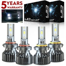 For Honda Accord 1997-2015 Combo 90059006 Led Headlights High Low Beam Bulbs F8