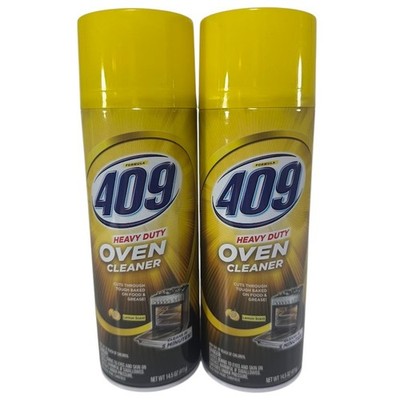 Formula 409 Heavy Duty Oven Cleaner Lemon Scent 14.5 Oz Cuts Grease - 2 PACK