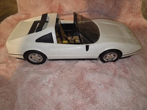 Vintage 1986 Mattel Barbie White Ferrari Convertible 21" Sports Car