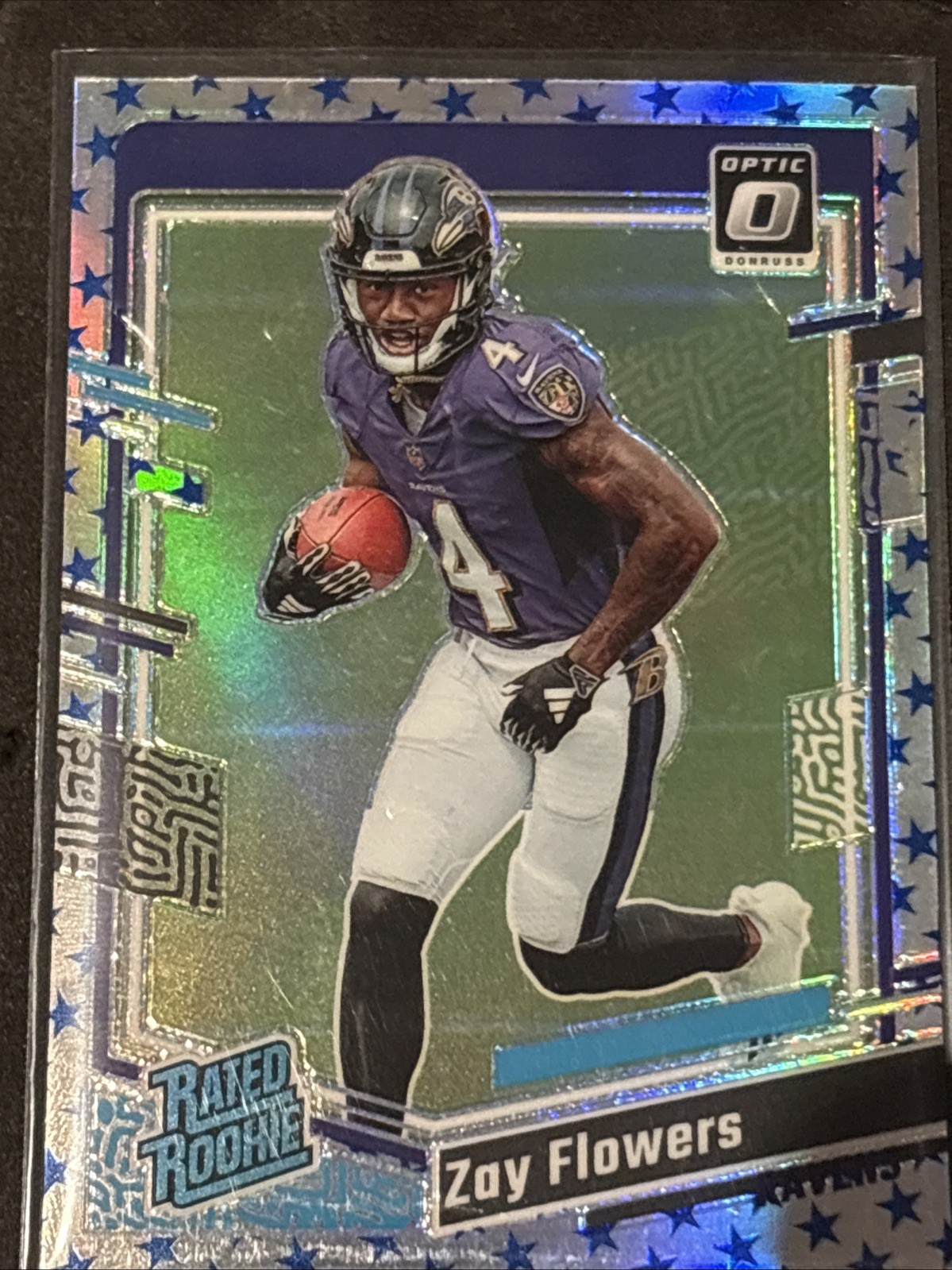 2023 Panini Donruss Optic - Rated Rookie Zay Flowers #210 Stars Prizm (RC)
