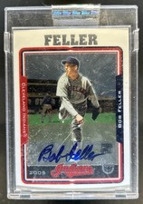 2005 Topps Retired Signature Edition Bob Feller Auto #TA-BF Indians