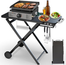 Portable Grill Cart Table Stand for Blackstone 17  22  Griddle Folding w/ Wheels