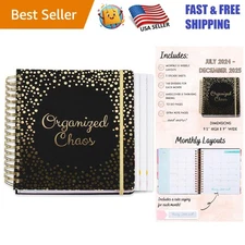 Empower Your Schedule: 2024-2025 Organized Chaos Planner with 3 Sticker Sheets