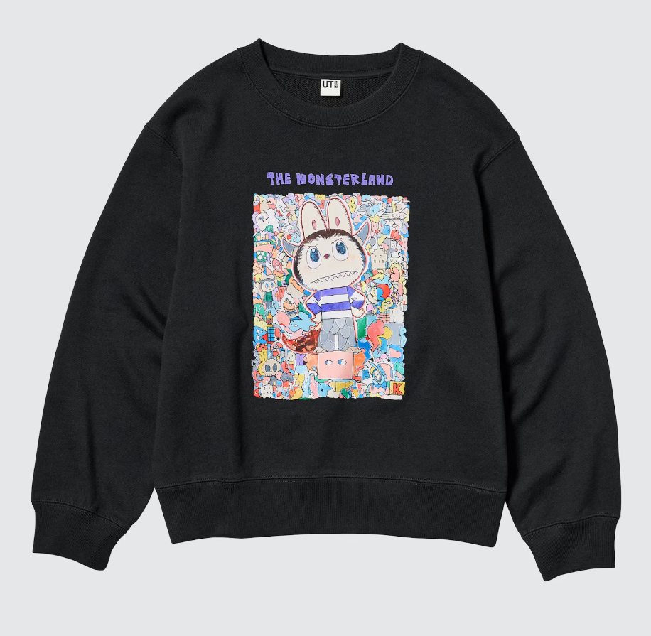 Labubu POP MART x UNIQLO UT Sweat Shirt JP-size for Kids Various