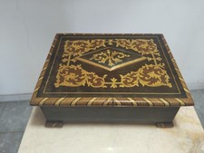 Antico portagioie in noce biondo e palissandro Italia Sorrento 800/Primi 900